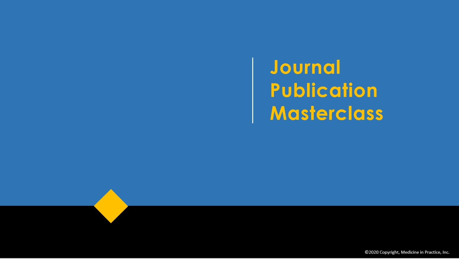 Journal publication masterclass ico